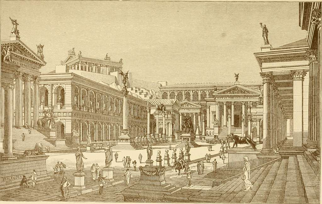 Reconstructed view of the Roman Forum
