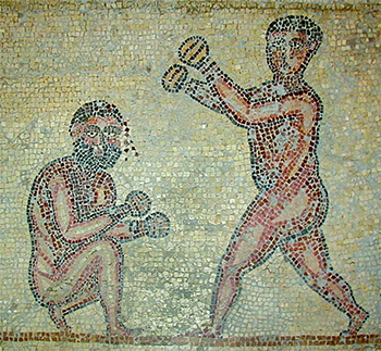 Boxers, Thuburbo Maior, Tunisia, Africa