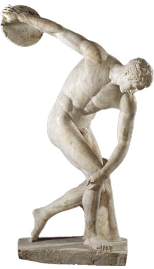 Discobolus, Roman copy of a Greek original. British Museum