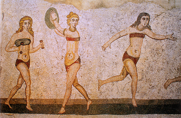 Women athletes, Piazza Armerina