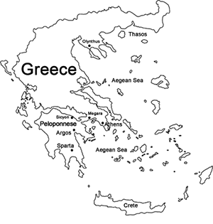 Map of Greece