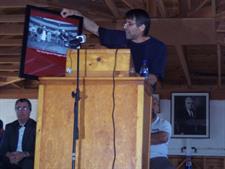 Dean Saitta at Ludlow Memorial