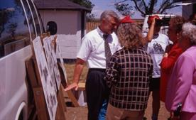 UMW President Cecil Roberts & Exhibit